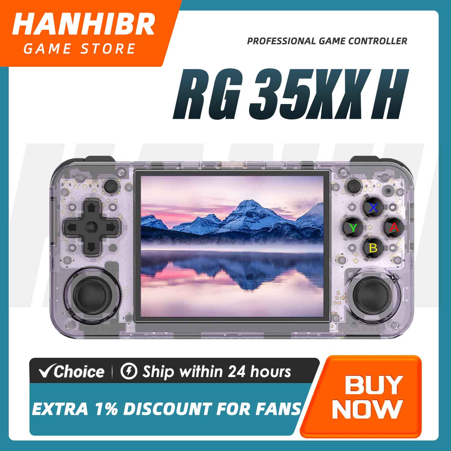 Retro Gaming Realm - ANBERNIC RG35XX H Horizontal Retro Gaming
