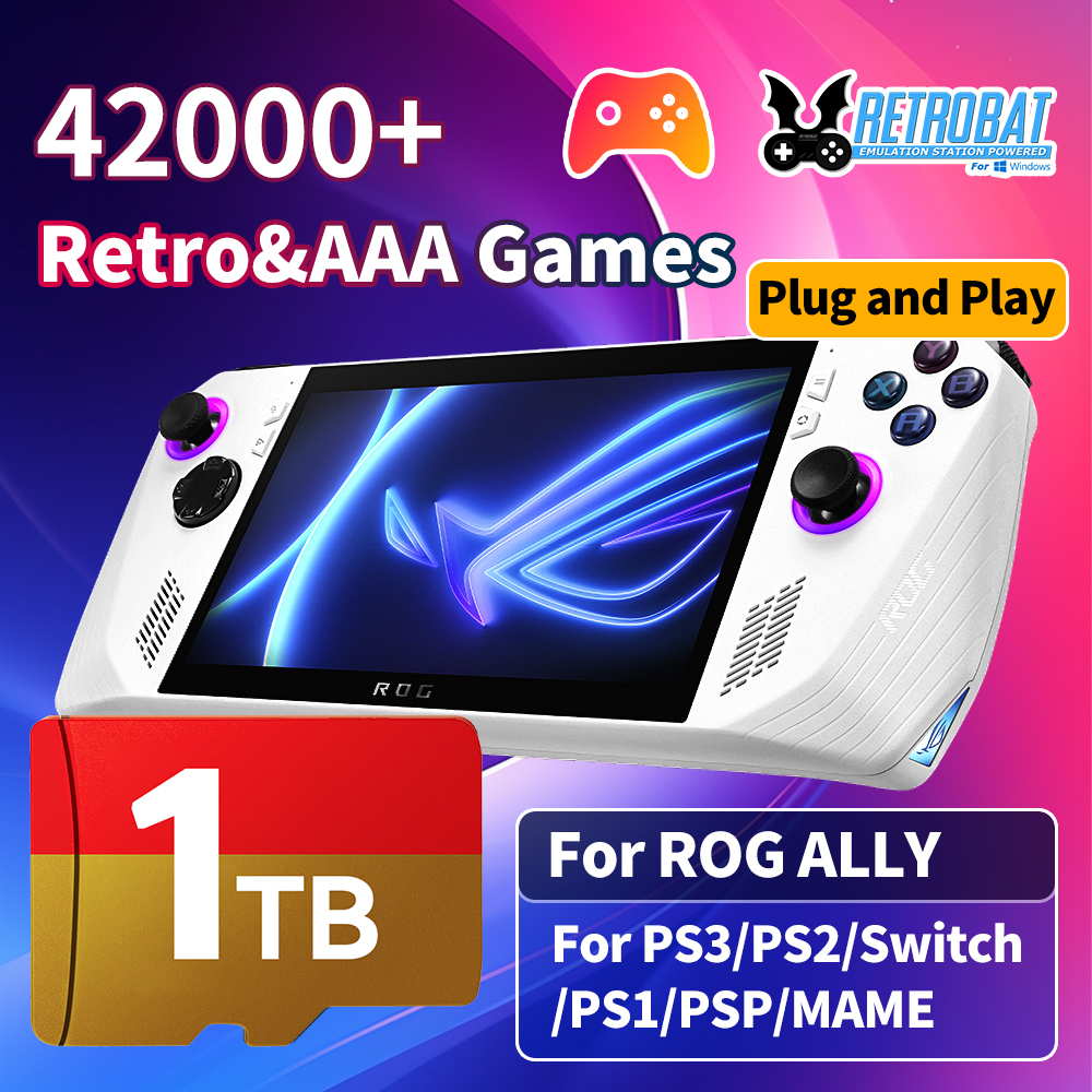 Retro Gaming Mini Pc - 1TB Game TF Card for Switch/PS3/PS2/PS1/PSP/MAME