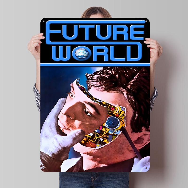 World Of Retro Gaming - Future World Movies Tin Plaque Poster