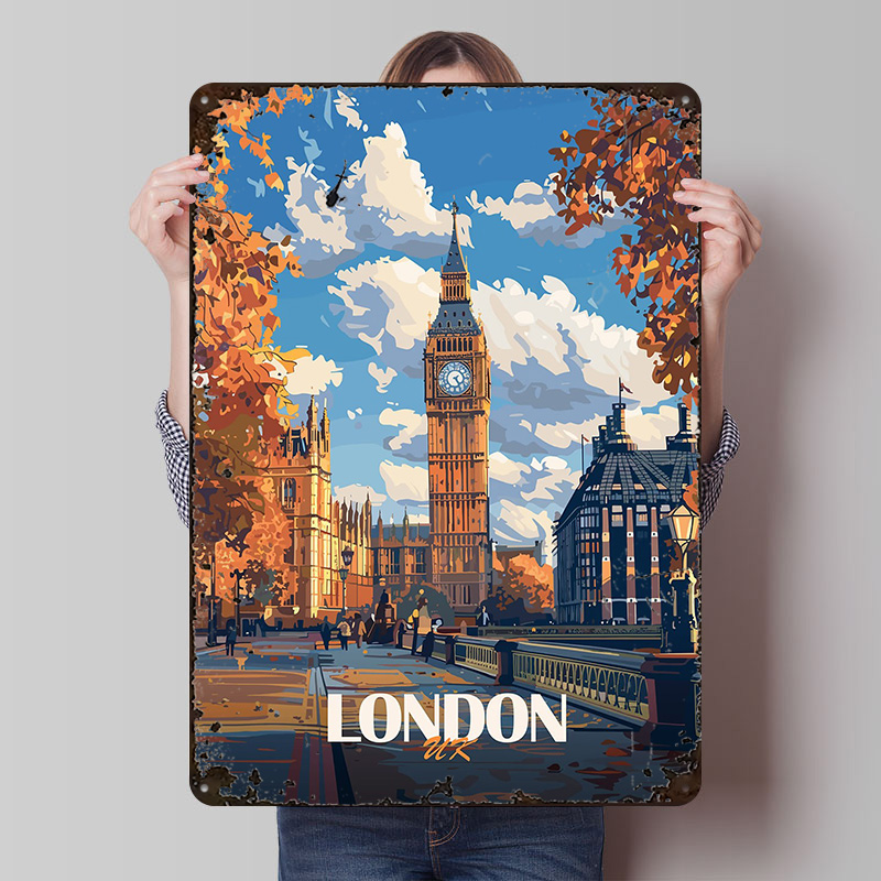 Retro Gaming London - London Big Ben Printed Poster Retro