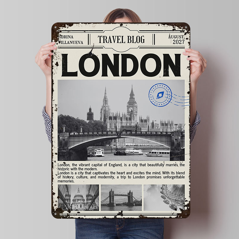 Retro Gaming London - London Travel Printed Poster Customized Wall
