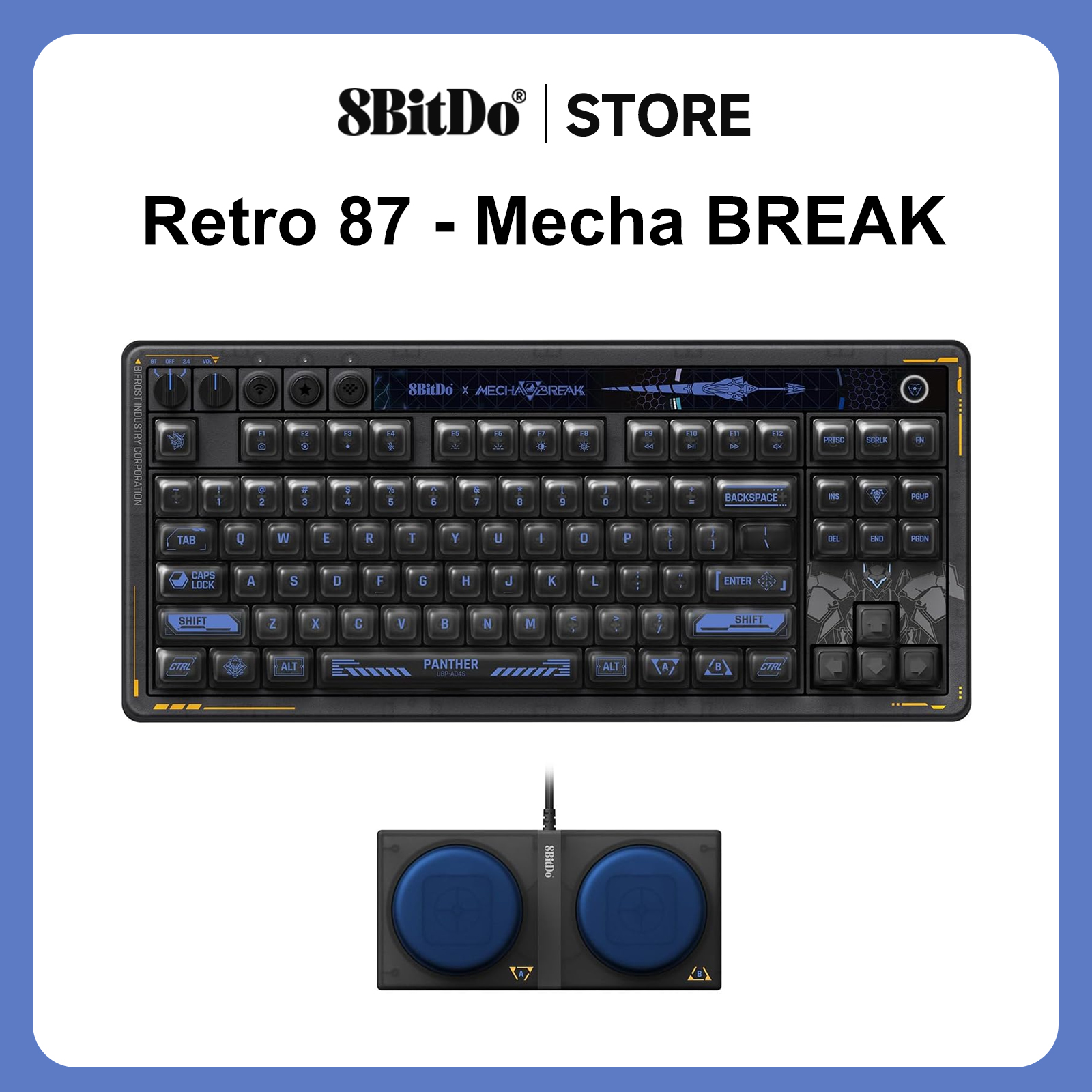 Retro Gaming Realm - 8BitDo Retro 87 Mechanical Keyboard -