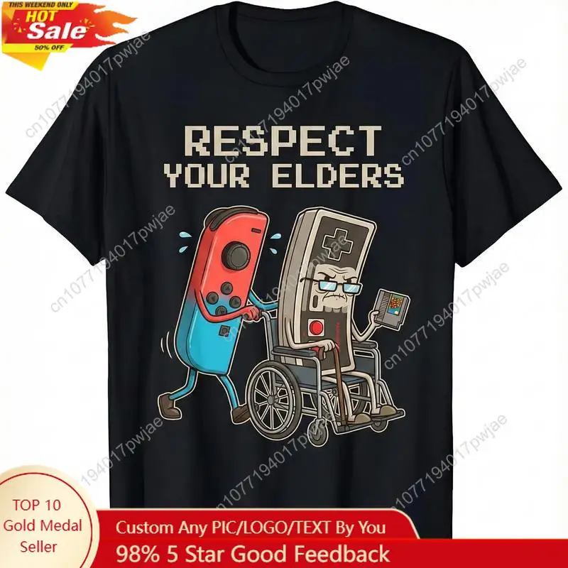 Funny Retro Gamer Graphic T-Sh - Retro Gaming Consoles 评论和价格