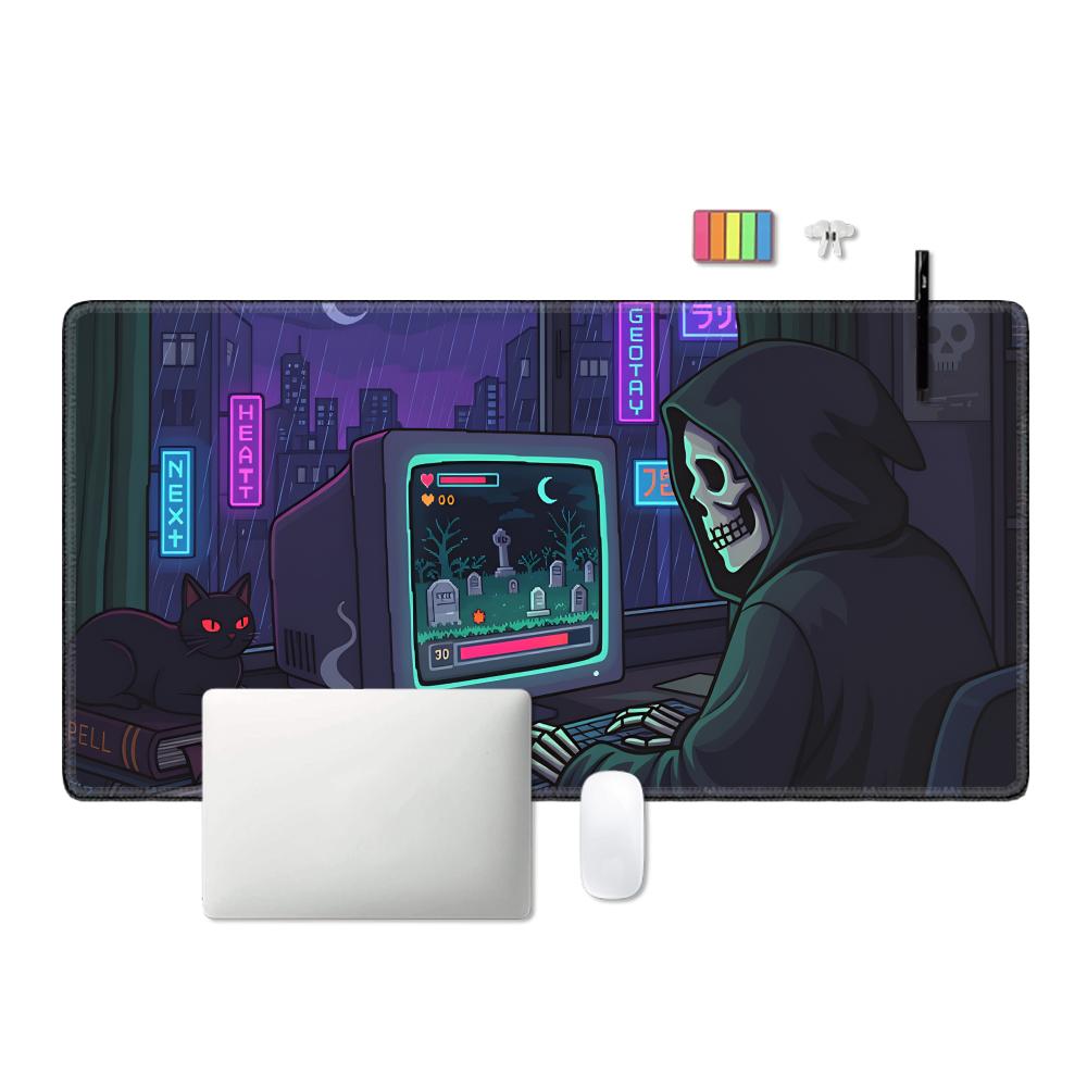 HYBXAXC Cozy Gamer DeskMat, Sp - Retro Gaming Vibe 评论和价格
