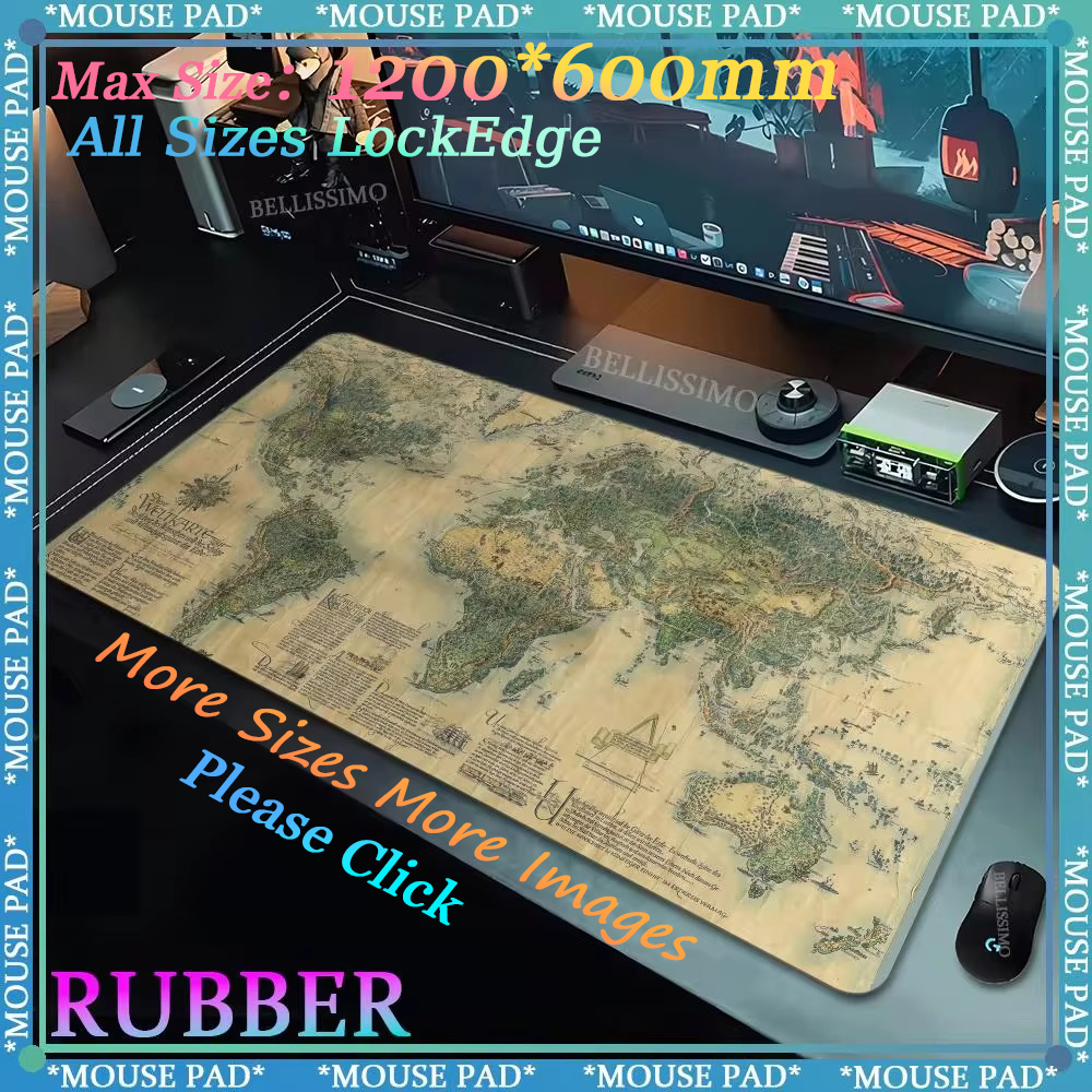 Old World Map Mouse mats Extra - World Of Retro Gaming 评论和价格