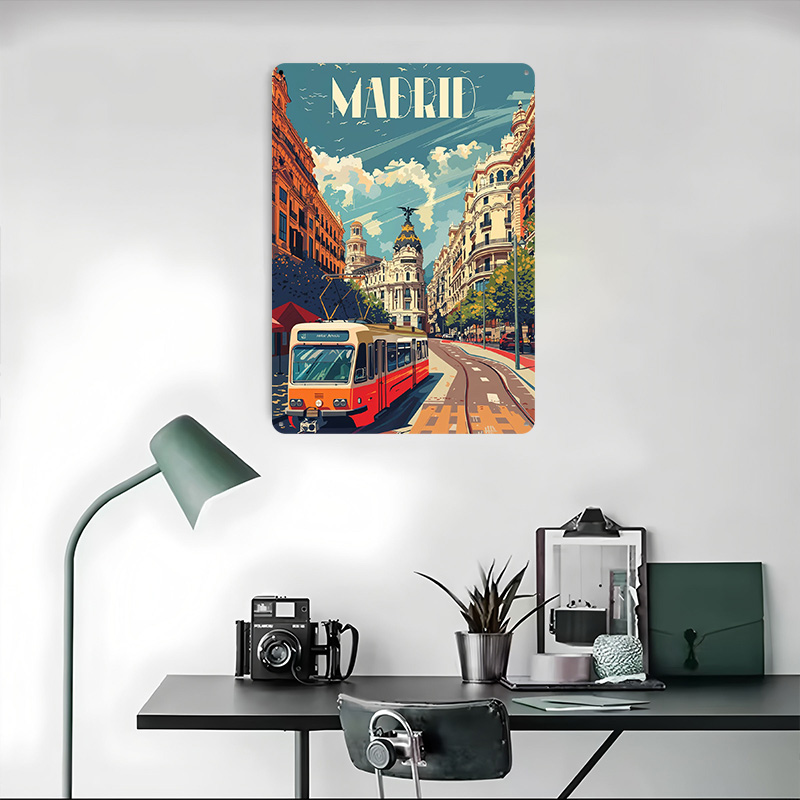 Madrid City Vibes Poster Wall  - Retro Gaming Vibe 评论和价格