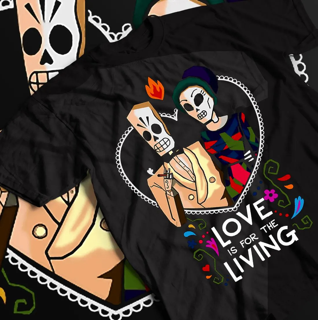Grim Fandango Gaming T-shirt,  - Retro Gaming Shops 评论和价格