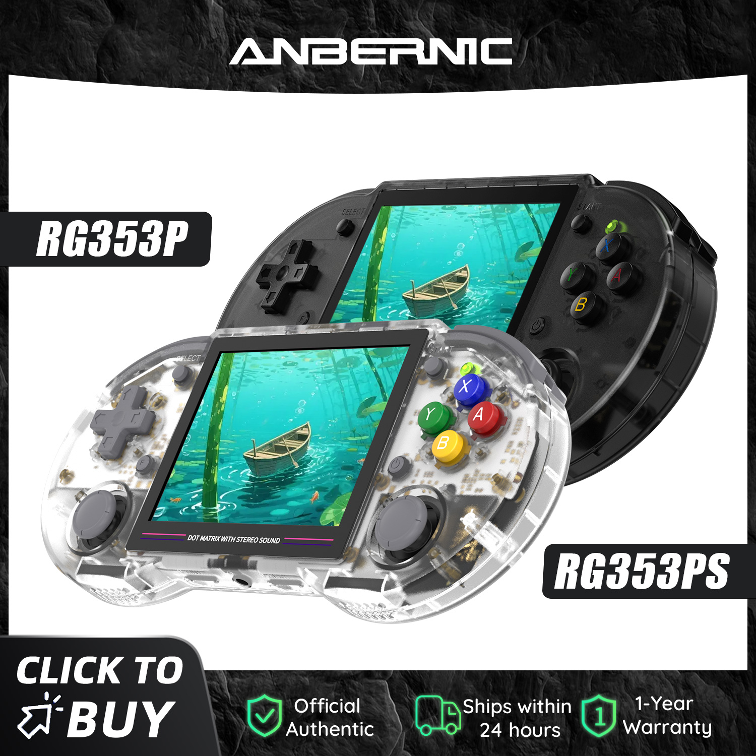 Anbernic  RG353P RG353PS 64 Bi - Retro X8 Gaming Console 评论和价格