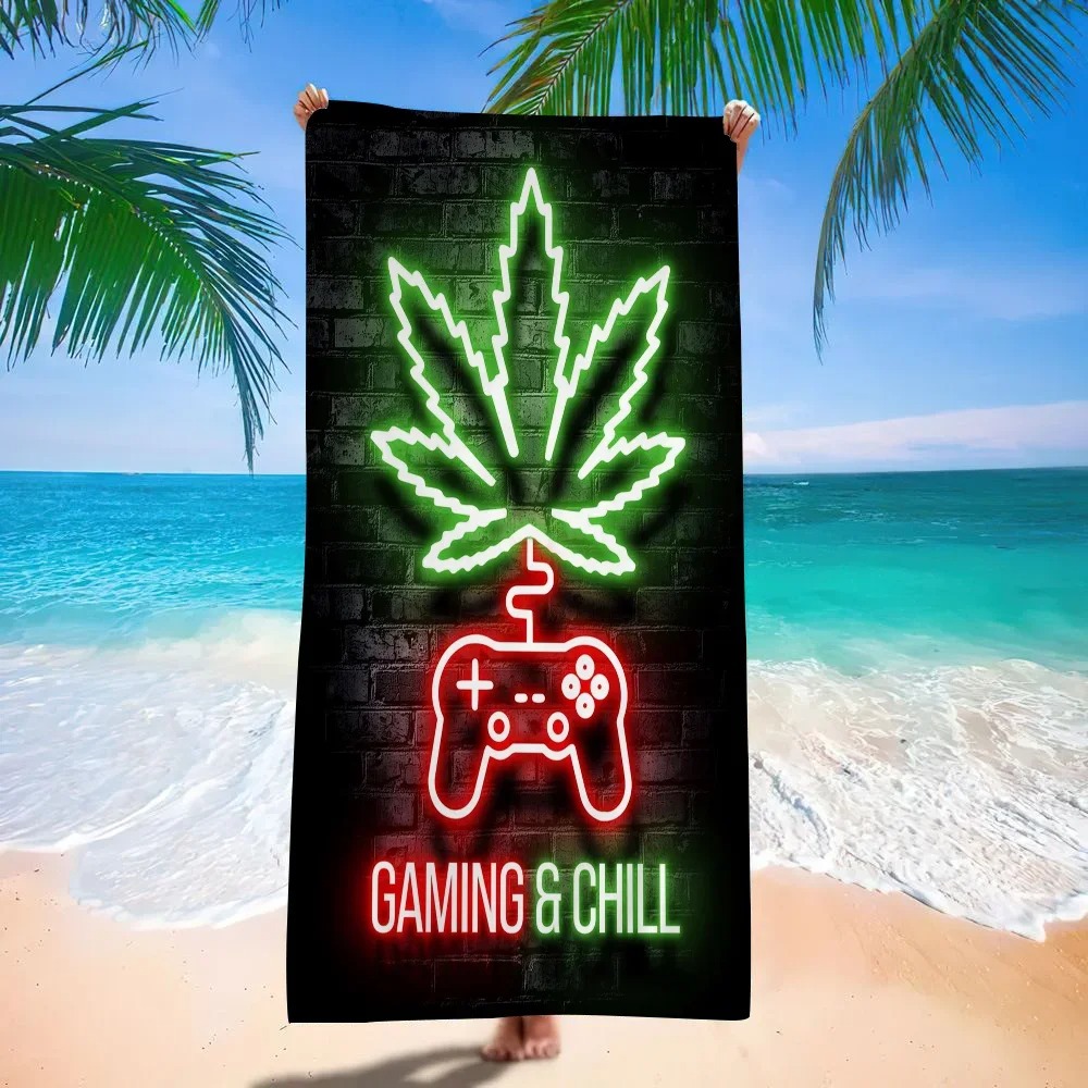 Retro Gaming Neon Beach Towel, - Background Retro Gaming 评论和价格