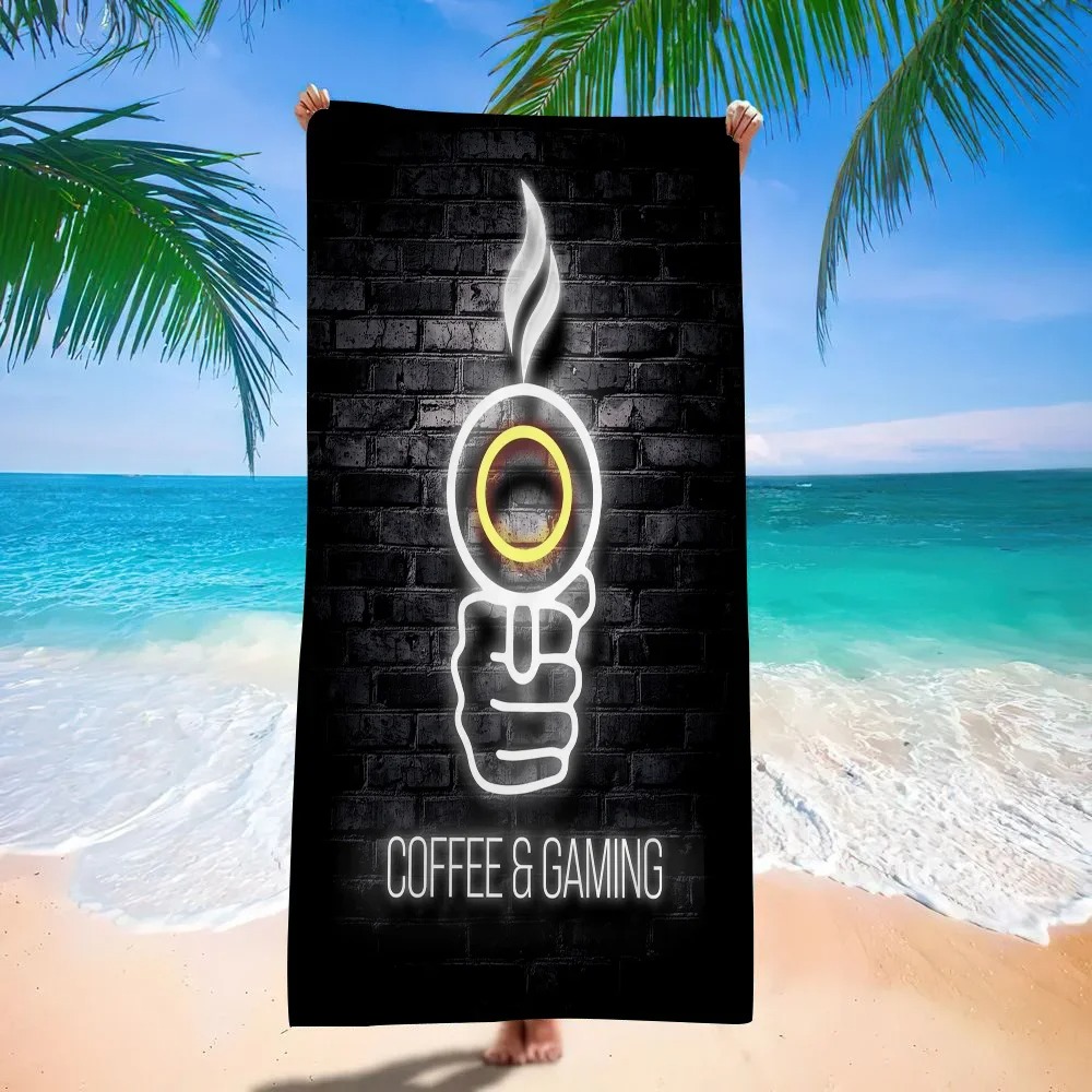 Retro Gaming Neon Beach Towel, - Background Retro Gaming 评论和价格