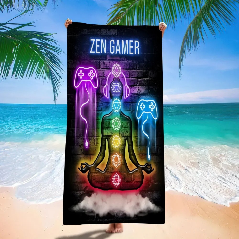 Retro Gaming Neon Beach Towel, - Background Retro Gaming 评论和价格