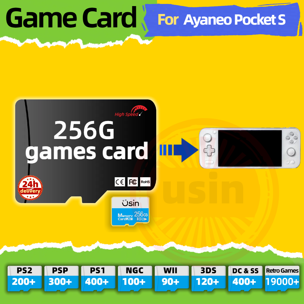 Game Card For Ayaneo Pocket S  - Retro X8 Gaming Console 评论和价格