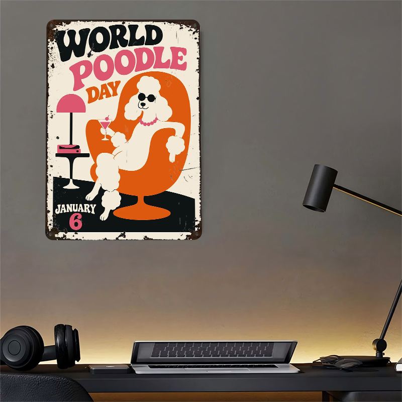 World Poodle Day Retro Tinplat - World Of Retro Gaming 评论和价格