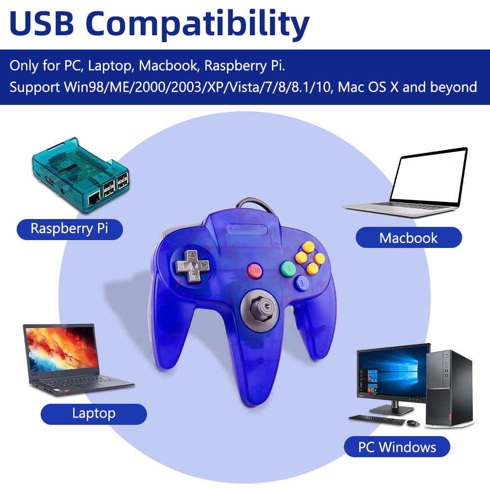 N64 Controller Classic USB Wir - Retro X8 Gaming Console 评论和价格