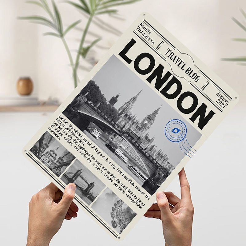 London Travel Printed Poster C - Retro Gaming London 评论和价格