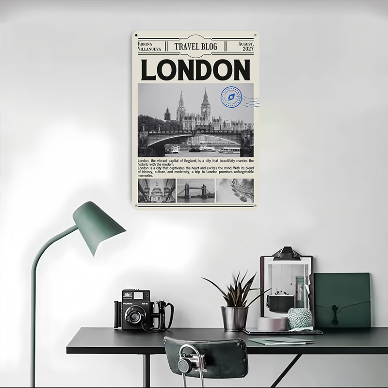 London Travel Printed Poster C - Retro Gaming London 评论和价格