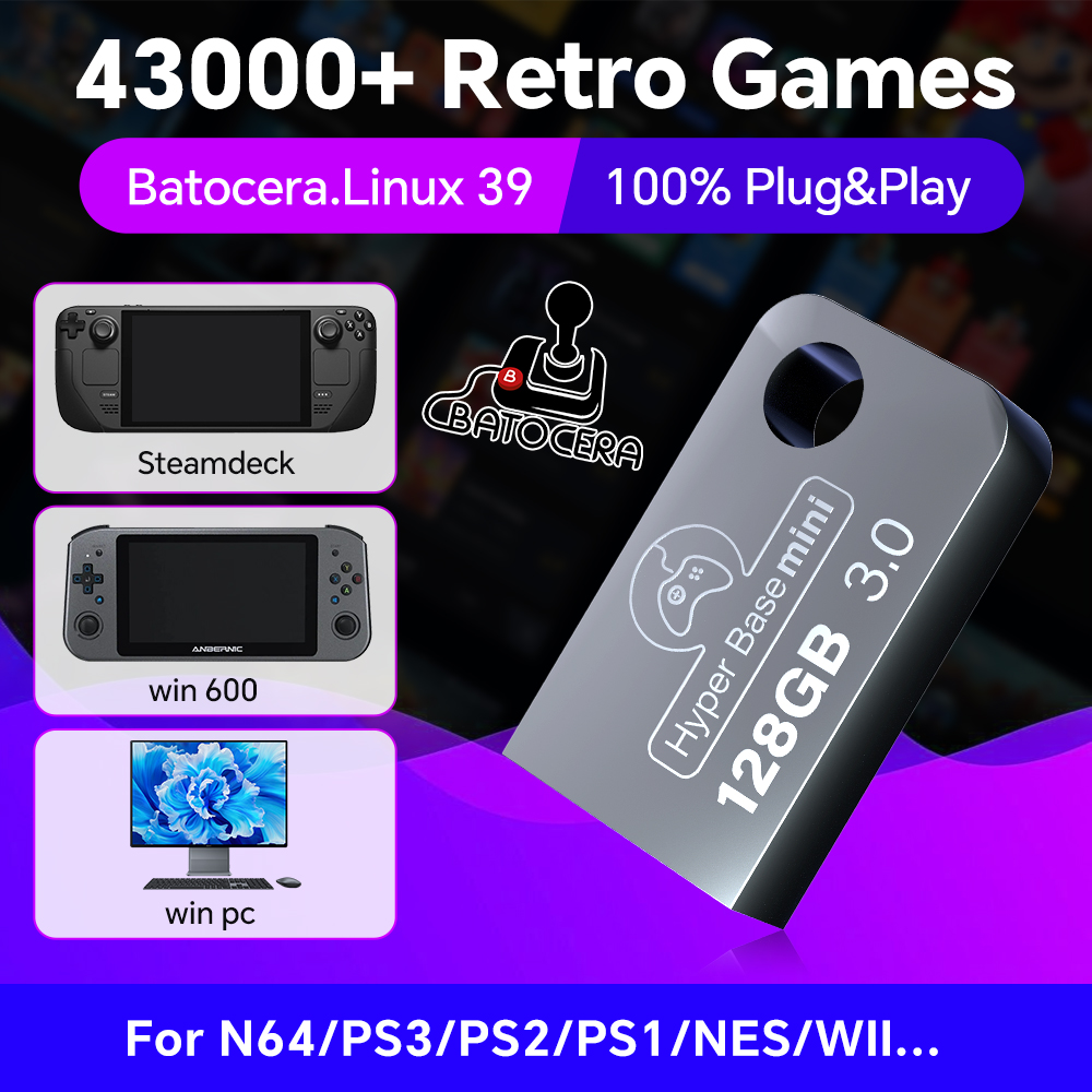 Batocera 128G USB Flash Drive  - Retro X8 Gaming Console 评论和价格